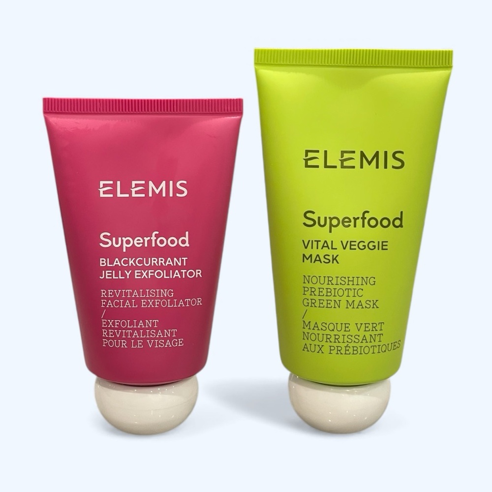 Elemis Superfood Skincare Duo Blackcurrant Jelly Exfoliator & Vital Veggie Mask